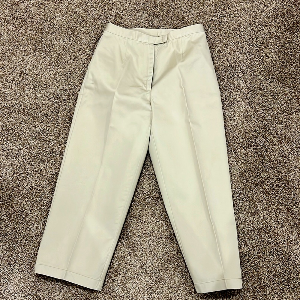 Talbots Petite Cropped Khaki trouser